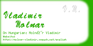 vladimir molnar business card